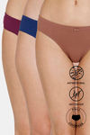 Zivame Anti-Microbial Low Rise Full Coverage Bikini Panty (Pack of 3) - Multicolor — thumbnail 1